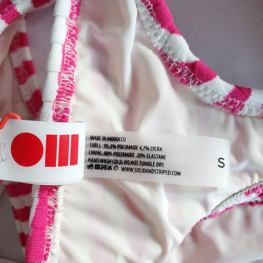NWT Solid & Striped Elle Stripe Rib Bikini Top - Picture 12 of 12